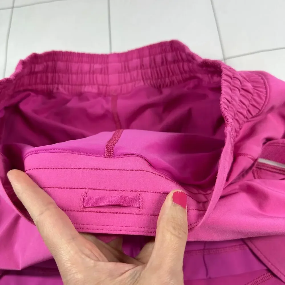 Lululemon Skirt Womens 12 Long Pink Hotty Hot High Rise Athletic Sporty Tennis - Picture 7 of 15